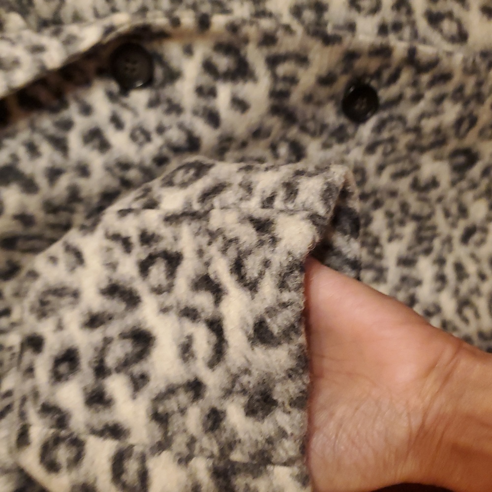 ANNE TAYLOR SIZE MEDIUM Stylish Leopard Print Women's Coat - Picture 5 of 12